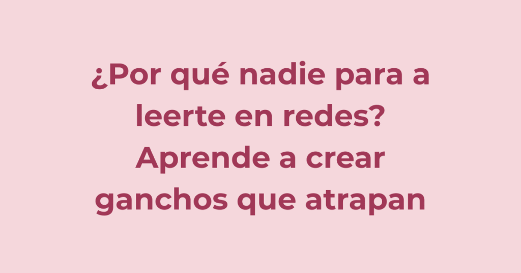 Ganchos para redes sociales
